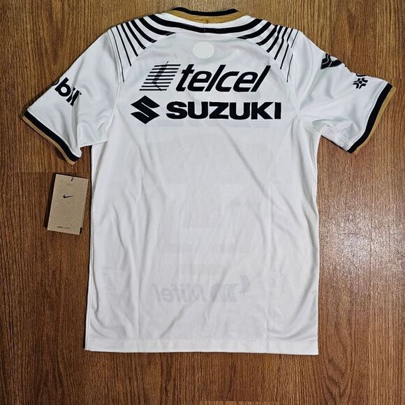 Nike Pumas UNAM 22 23 Jersey Home White Gold Blue Kids Size M DM2178-101 New - Picture 9 of 9